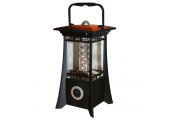 ECO - Hanging / Standing Bright LED Garden Lantern / Light - Black