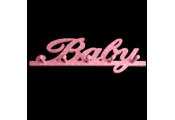 BABY - Wall Mounted Hanging 5 Peg Rack / Coat Hooks - Pink