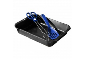 ROAST - Large Non Stick Oven Roasting Dish / Pan with Tongs and Spatula