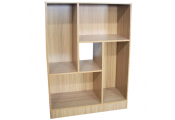 BALANCE - Geometric Display Cabinet / Cubby Storage Shelves - Oak