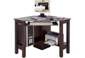 HORNER - Corner Office Desk / Computer Workstation - Walnut