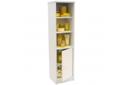 JAMERSON - Compact Storage Cupboard / Bathroom Cabinet with Shelves - White