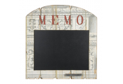 MEMO - Architectural Print Shabby Chic Memo / Blackboard - Cream / Black