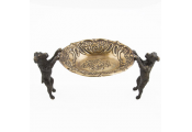 WOOF - Autumn Art Nouveau Style Dog Jewellery Storage / Display Dish - Brass