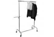 GUISE - Heavy Duty 50kg Garment Hanging Rail / Open Wardrobe - Silver
