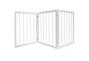 CHERISH - 3 Section Wooden Solid Wood Folding Pet Gate - White