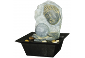 Buddha Plaque Tabletop Indoor Fountain / Water Feature with Pebbles