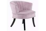 CLAM - Designer Curved Shell Back Accent Occasional Chair - Amethyst