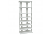 STACKED - 7 Tier Free Standing Storage Shelf - White