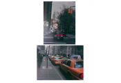 NEW YORK -  USA City Street Taxi Scenes 40 x 30 cm Canvas Art Prints - Set of two