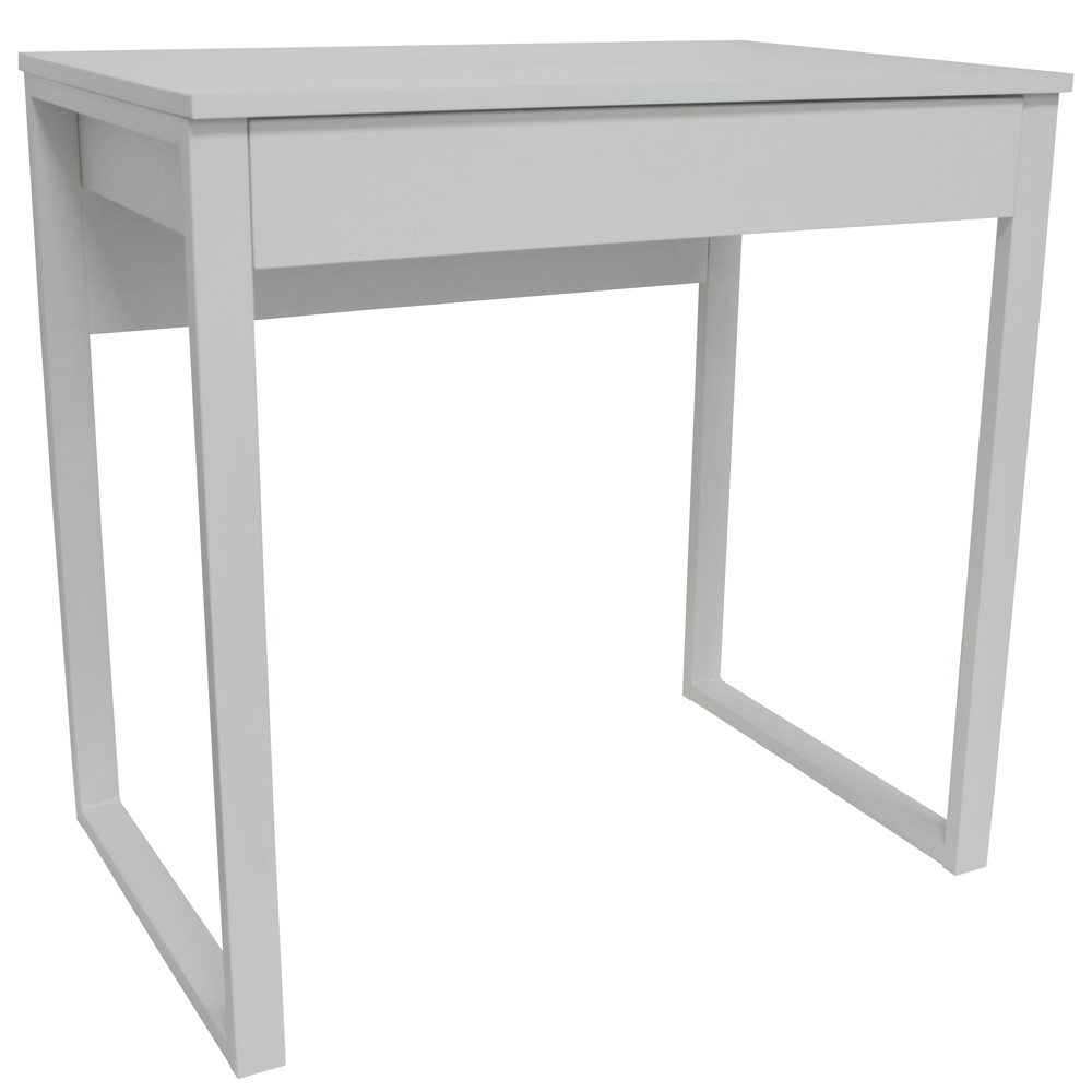 LOOP - Compact Office Workstation / Computer Desk / Dressing Table - White
