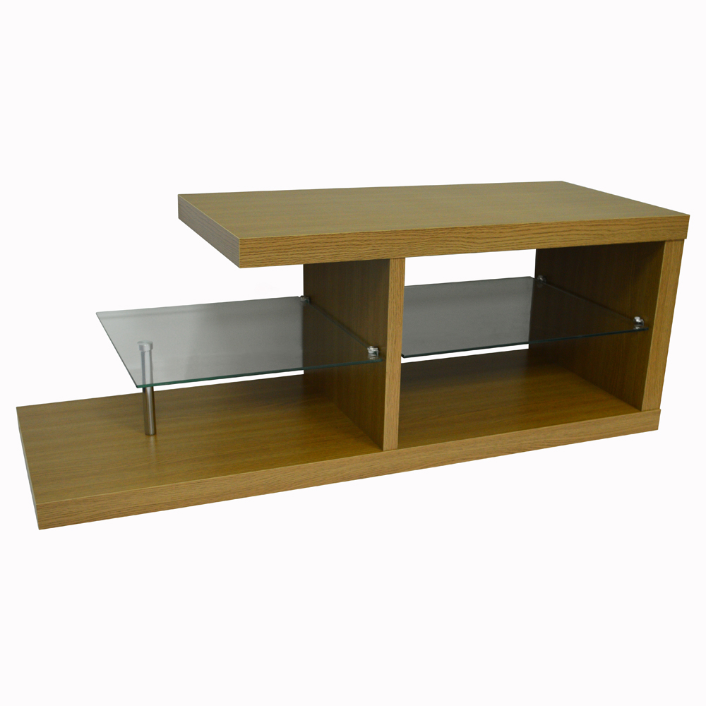 Halo Chunky Tv Stand Entertainment Unit Coffee Table Oak Watson S On The Web Furniture Storage And Homewares